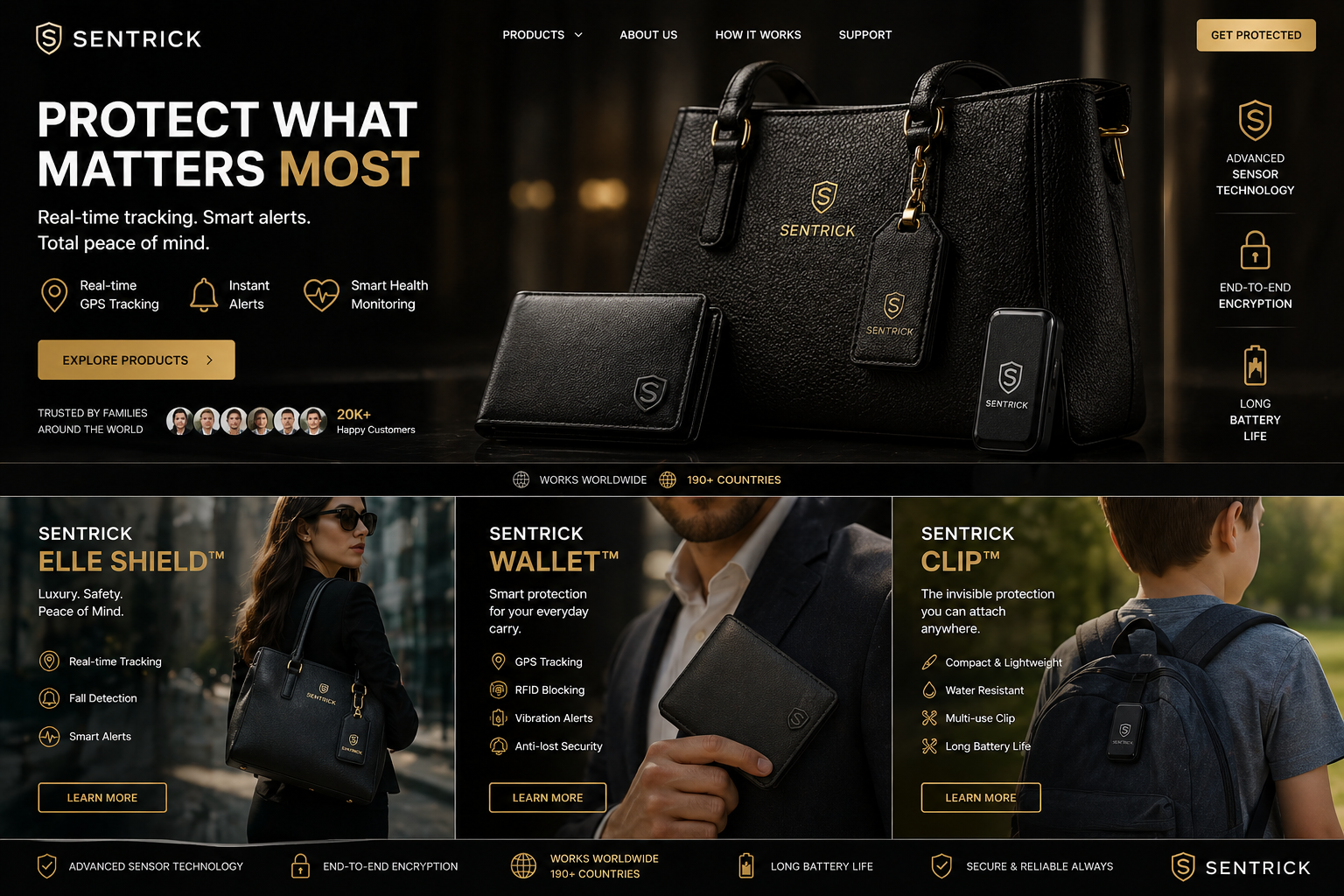 Protect what matters most with SENTRICK — family, pet, and asset protection